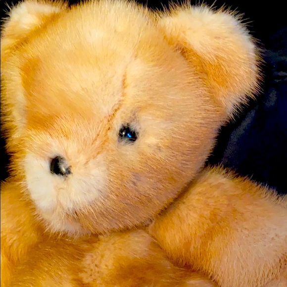 Large 💯 Genuine Mink Luxurious Rare Teddy Bear - Picture 5 of 6